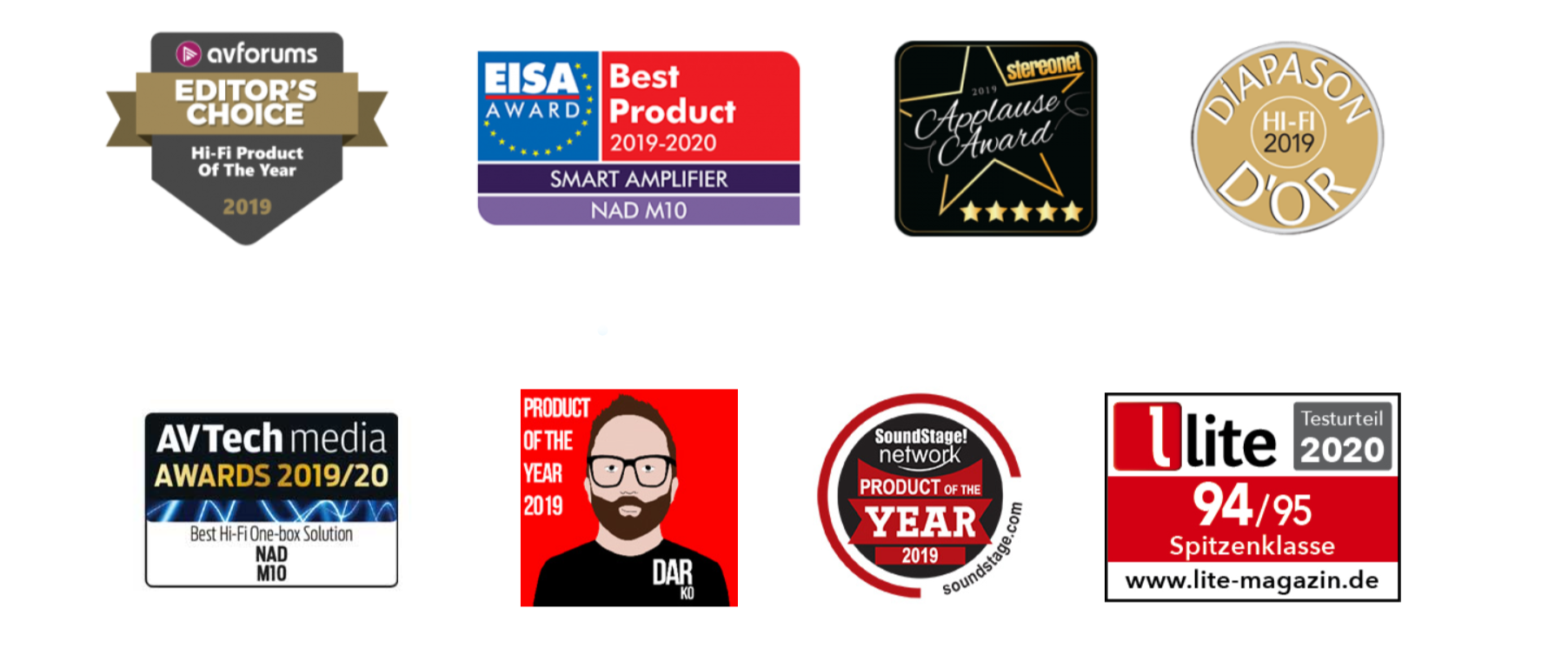 nad-m10-premios-conseguidos